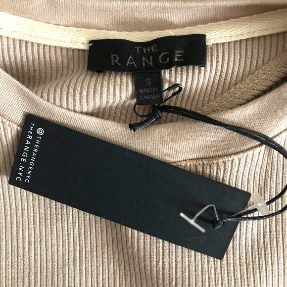 NWT The Range Revolve neutral beige cutout back ribbed bodysuit - Picture 11 of 11